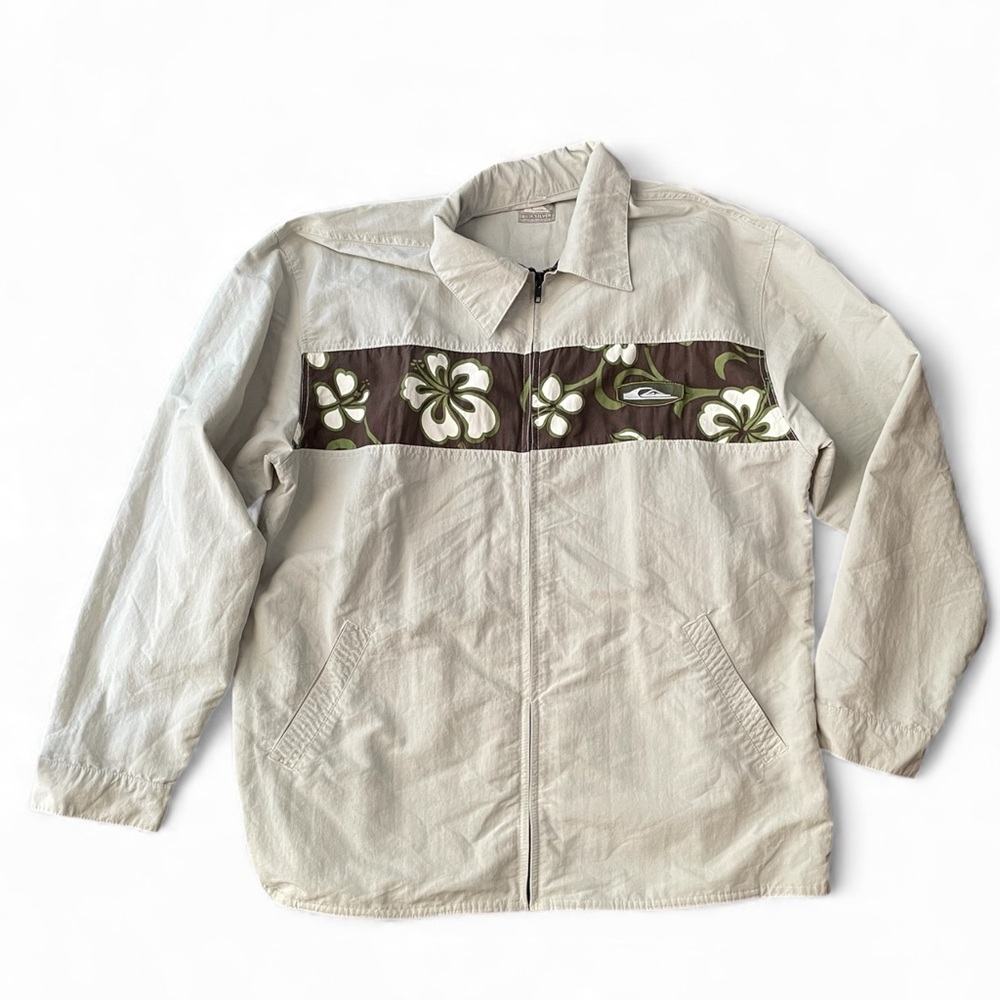 Quiksilver Vintage 1994 Toes on the nose Jacket in Brown and Green Size Large